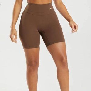 Gymshark Whitney Simmons Cycling Shorts Dandelion Brown V3